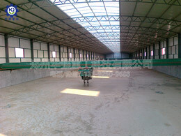 新型有機(jī)肥濕法造粒現(xiàn)場