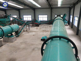 有機肥圓盤造粒產線現場